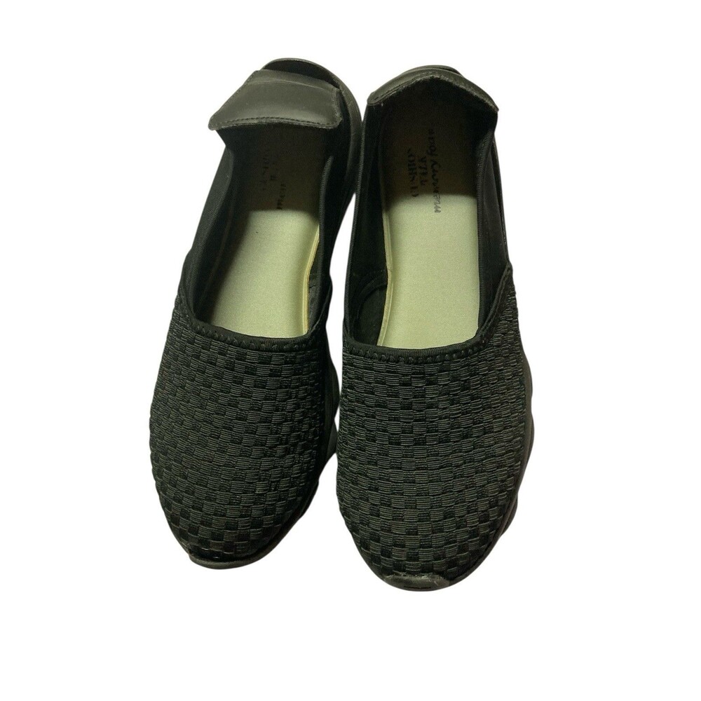Avon Cushion Walk Memory Foam Stretch Woven Shoes Womens 10 Black